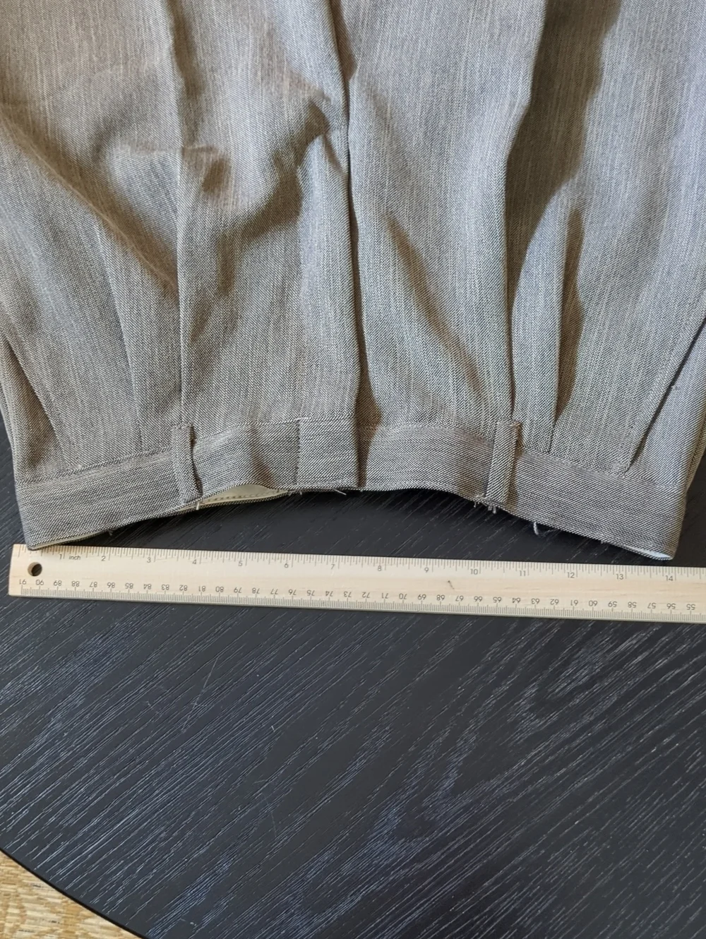 Men's High-Waist Pleated Trousers in Taupe